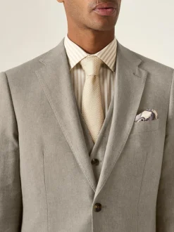 Skopes Natural Tailored Fit Calvados Linen Blend Suit Jacket