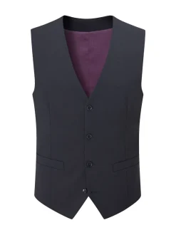 Skopes Navy Blue Single Breasted Wool Rich Darwin Suit Waistcoat