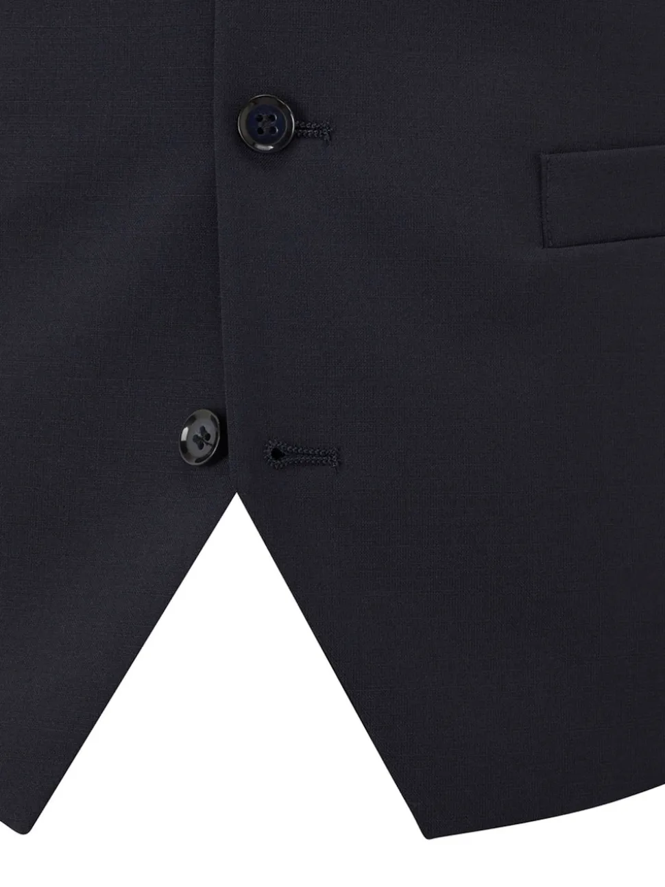 Skopes Navy Blue Single Breasted Wool Rich Darwin Suit Waistcoat