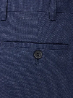 Skopes Navy Blue Tailored Fit Harcourt Suit Trousers