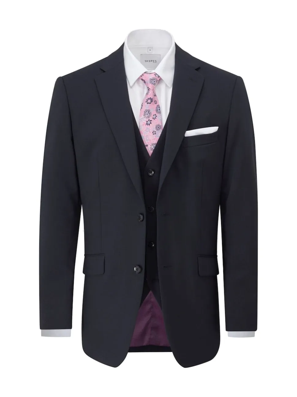 Skopes Navy Blue Wool Rich Darwin Suit Jacket