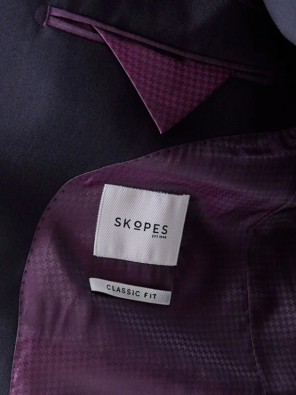 Skopes Navy Blue Wool Rich Darwin Suit Jacket