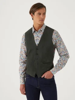 Skopes Olive Green Camplin Waistcoat