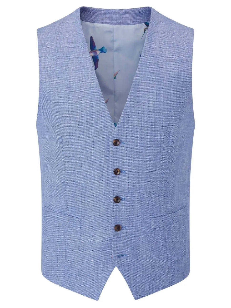 Skopes Sky Blue Redding Tailored Fit Suit Waistcoat