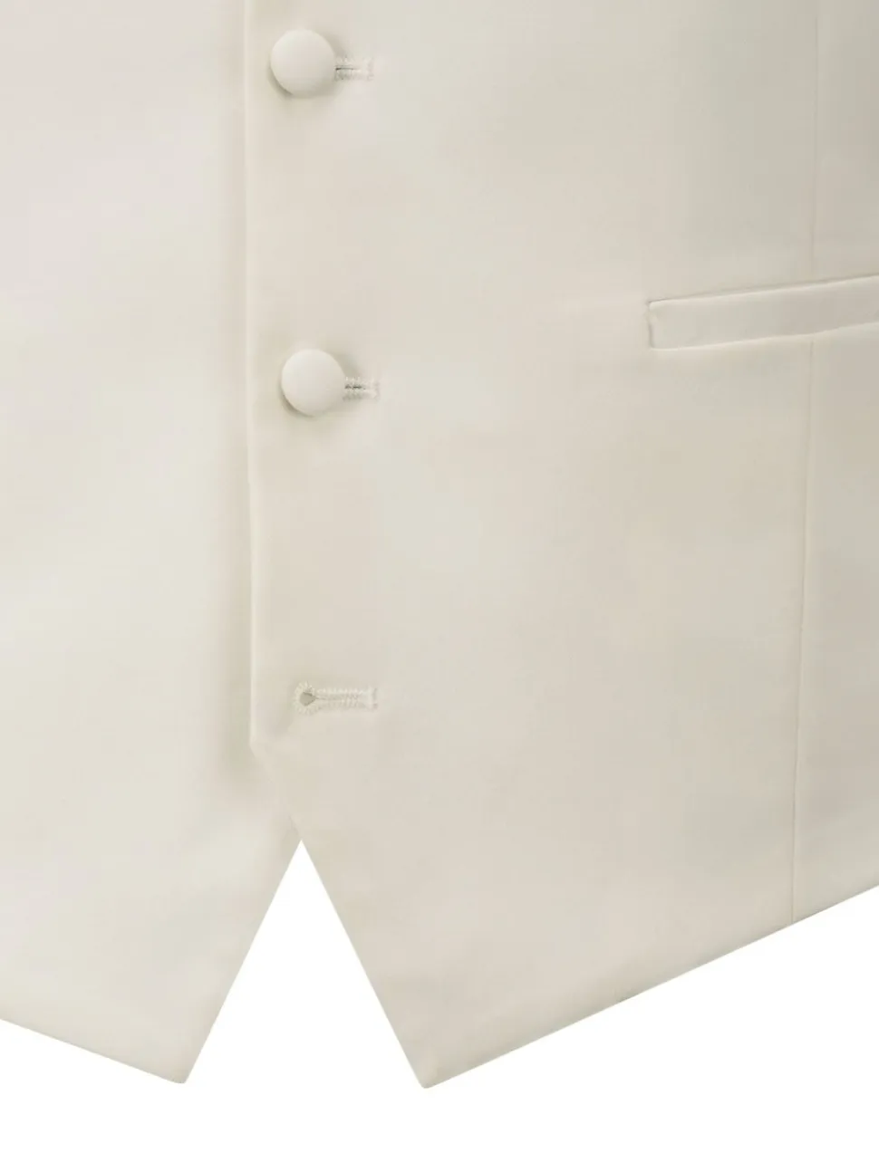 Skopes White Bogart Scoop Suit Waistcoat