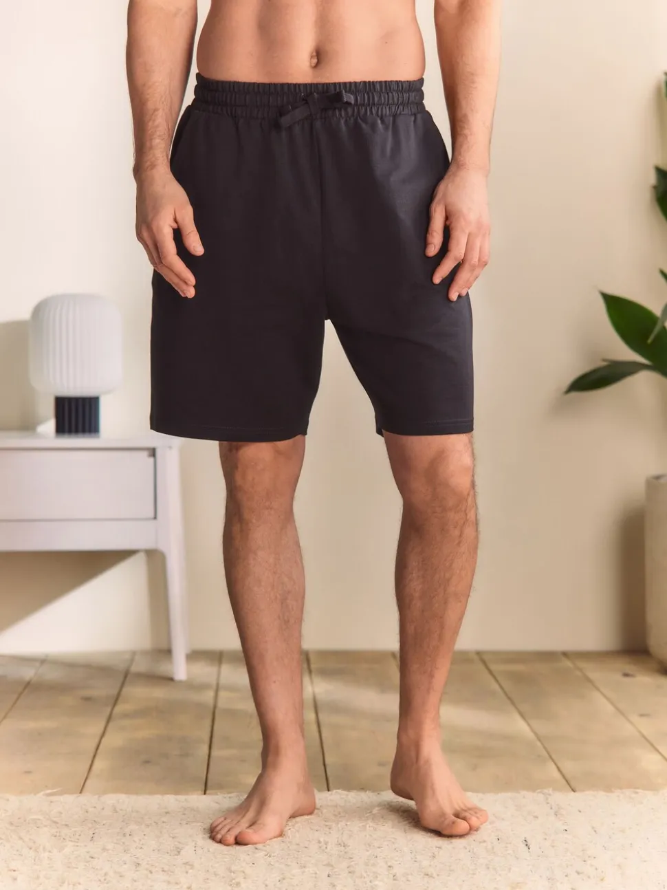 Slate Grey 100% Cotton Lightweight Shorts