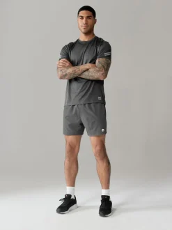 Slate Grey 7 Inch Active Gym Sports Shorts