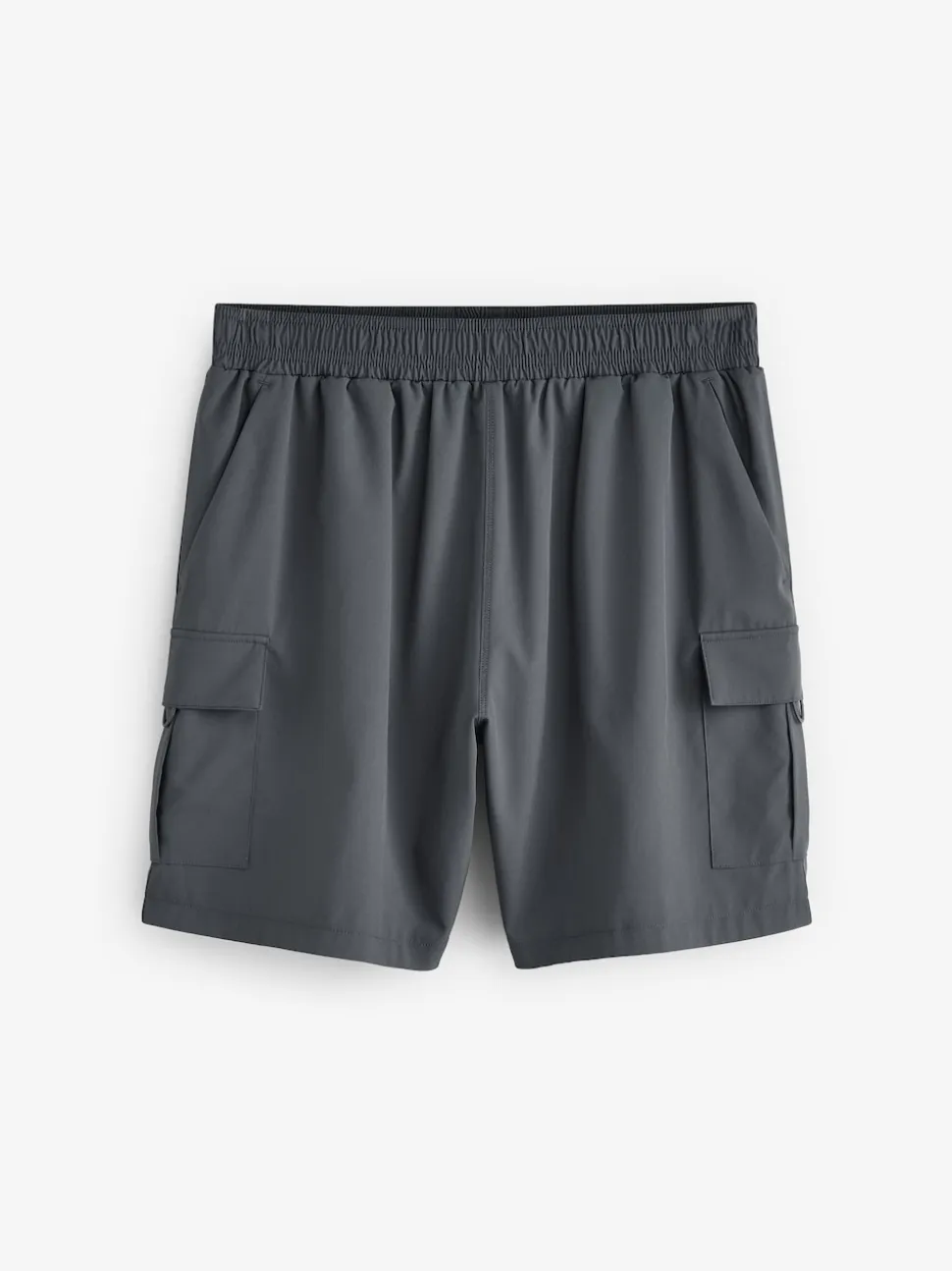 Slate Grey Active Cargo Gym Training Shorts