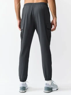 Slate Grey Active Cargo Gym Joggers