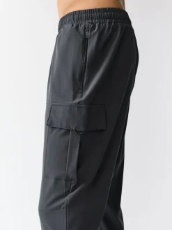 Slate Grey Active Cargo Gym Joggers
