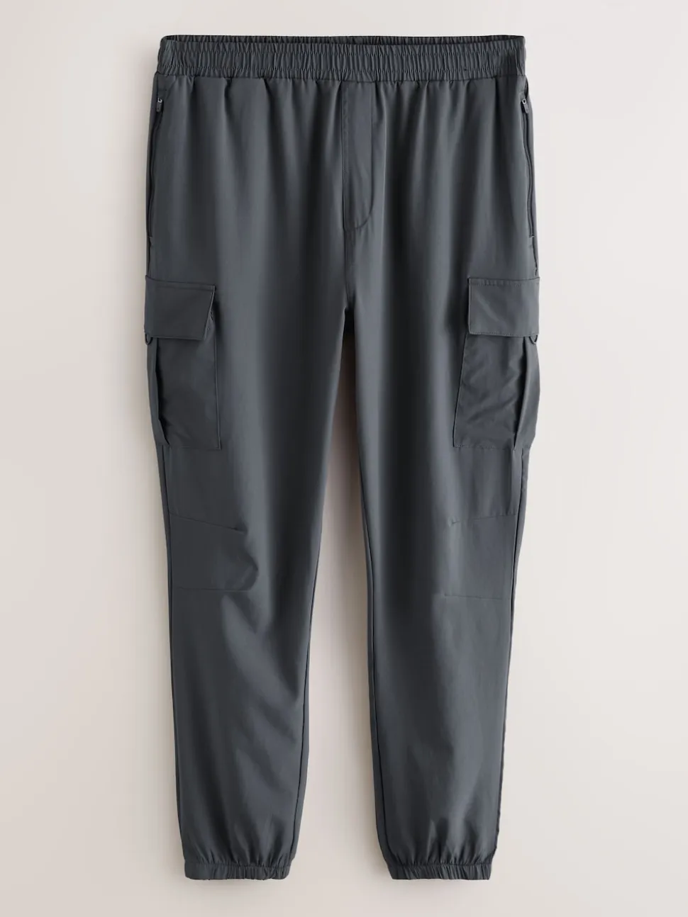 Slate Grey Active Cargo Gym Joggers