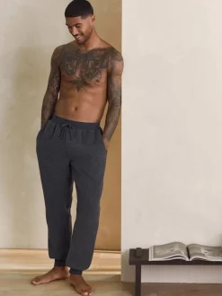 Slate Grey Borg Fleece Lined Cuffed Joggers