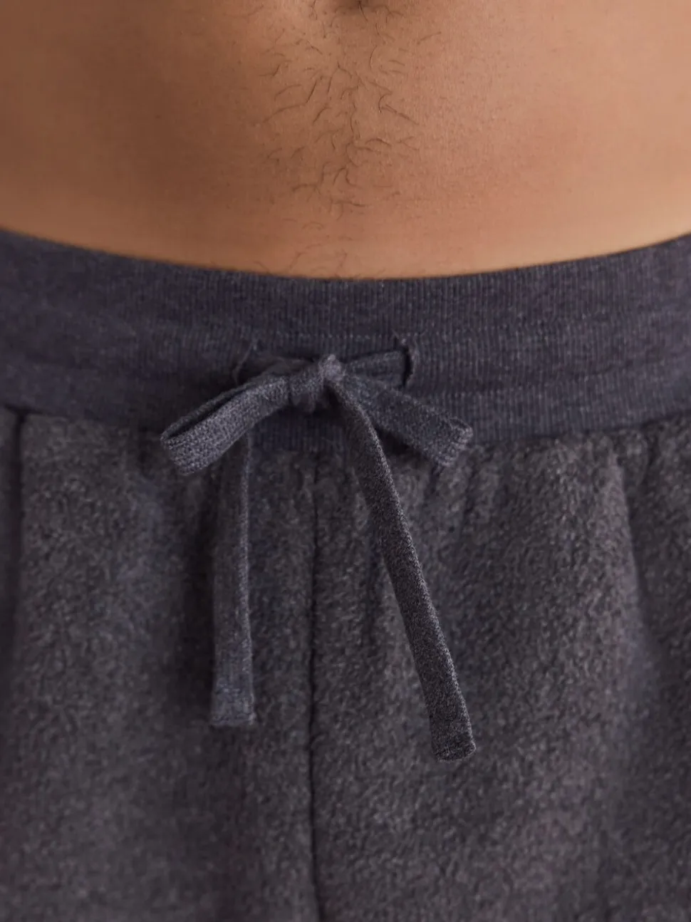 Slate Grey Borg Fleece Lined Cuffed Joggers