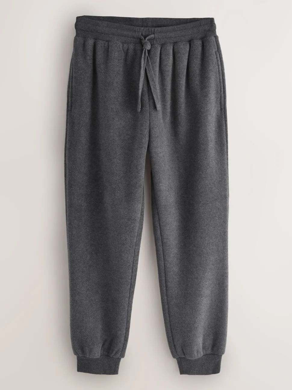 Slate Grey Borg Fleece Lined Cuffed Joggers