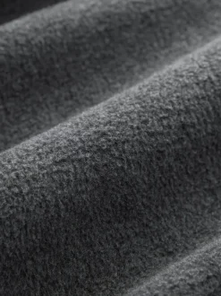 Slate Grey Brushed Borg Fleece Lined Hoodie