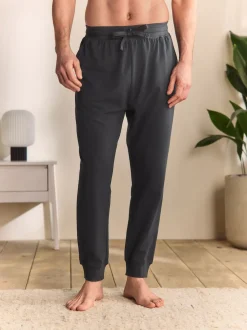 Slate Grey Cuffed Loopback Soft Touch Cuffed Joggers