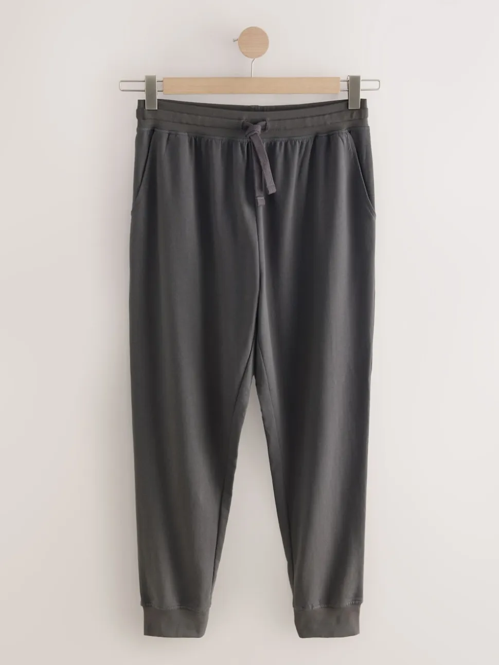 Slate Grey Cuffed Loopback Soft Touch Cuffed Joggers