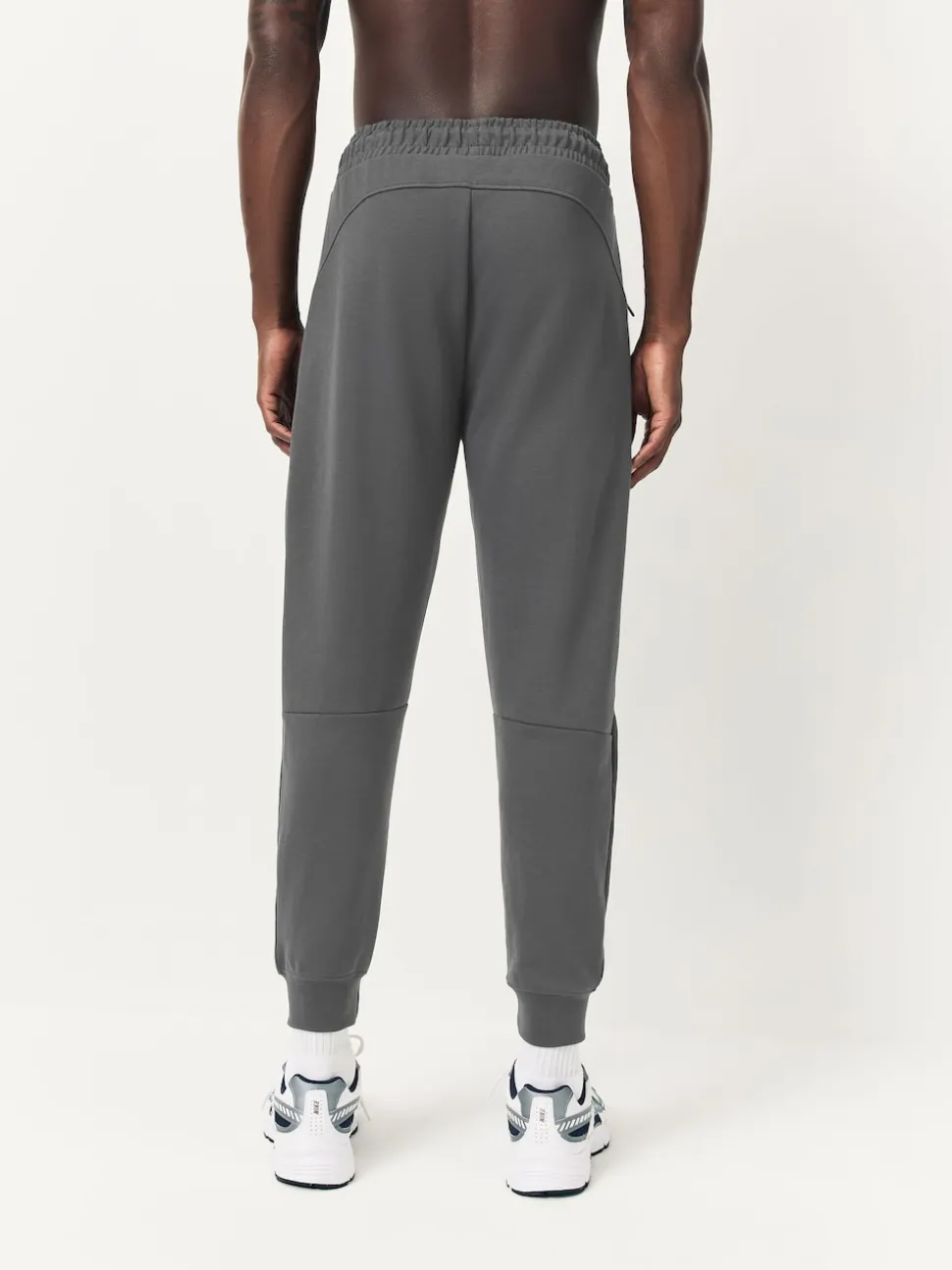 Slate Grey Interlock Soft Touch Cuffed Joggers