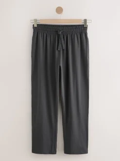 Slate Grey Jersey Long Pyjamas Set
