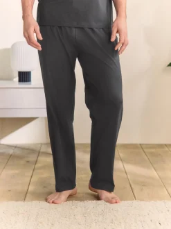 Slate Grey Jersey Long Pyjamas Set