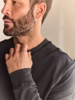 Slate Grey Lightweight Crew Neck Sweatshirt