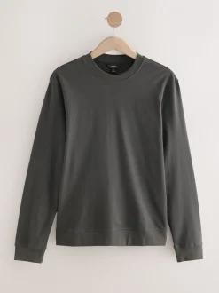 Slate Grey Lightweight Crew Neck Sweatshirt