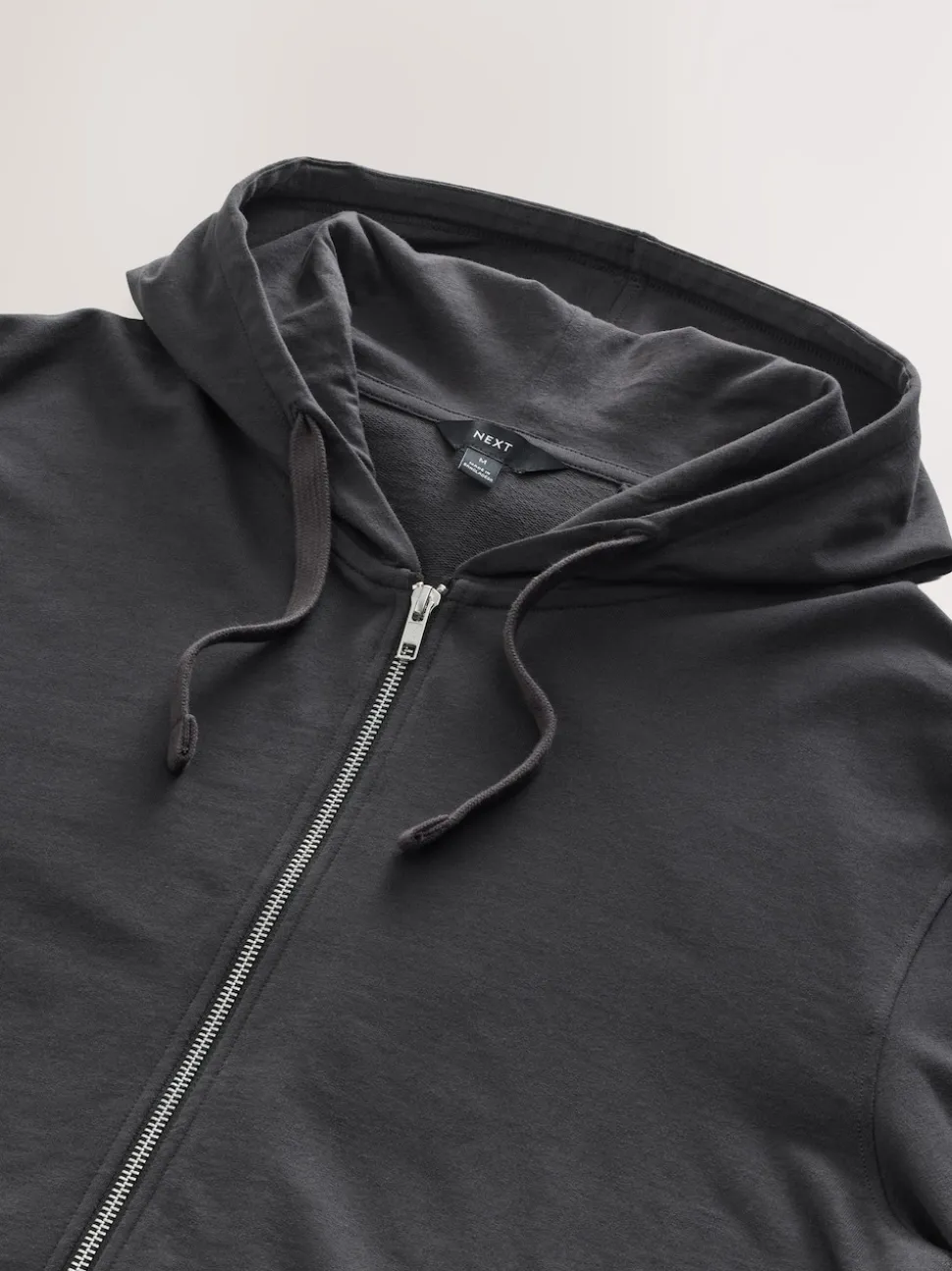 Slate Grey Lightweight Zip Up Hoodie