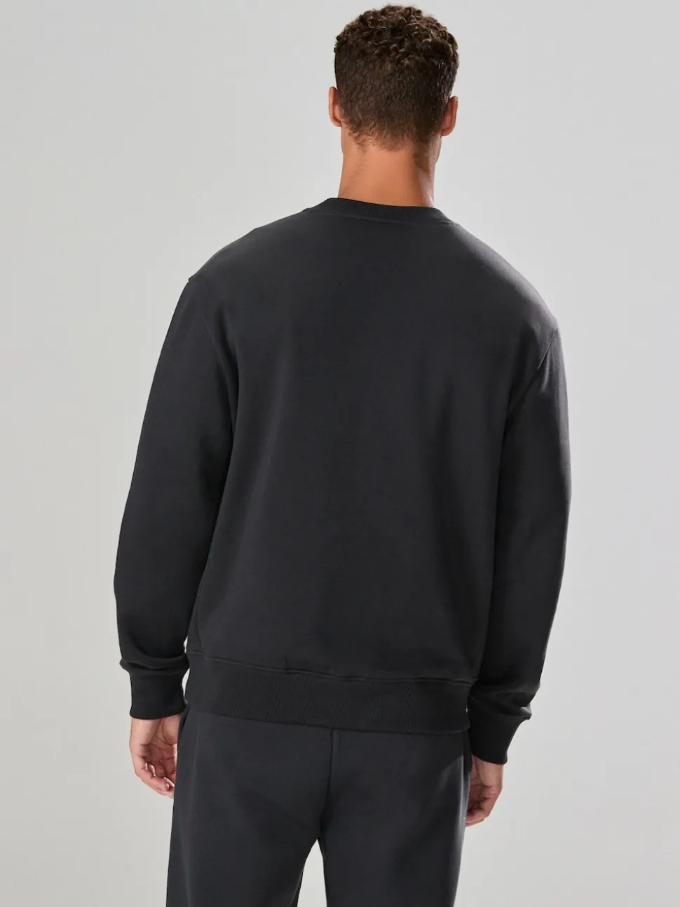 Slate Grey Regular Fit Heavyweight Cotton Rich Crew Neck Sweatshirt