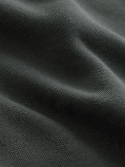 Slate Grey Regular Fit Heavyweight Cotton Rich Jersey Hoodie