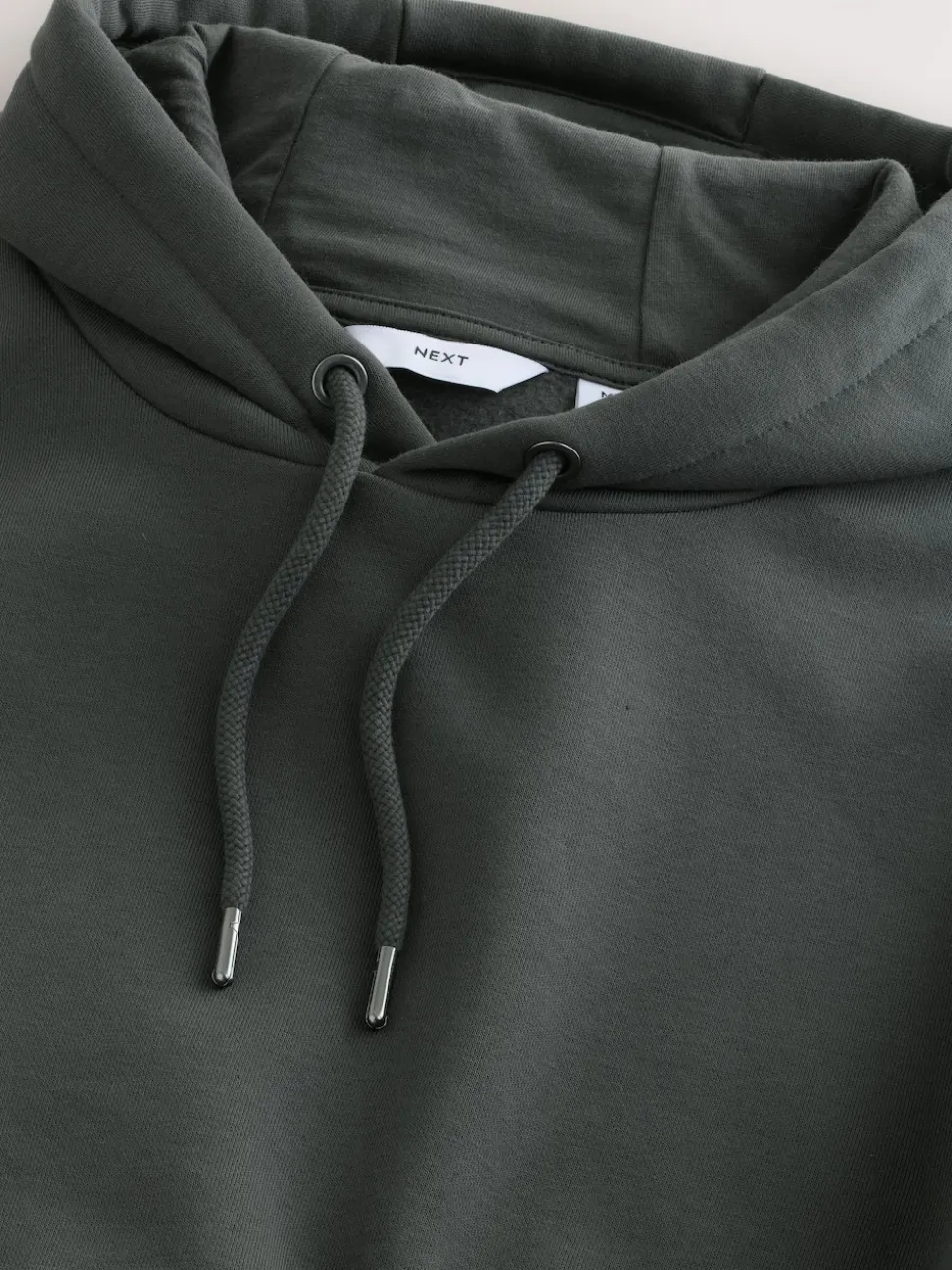 Slate Grey Regular Fit Heavyweight Cotton Rich Jersey Hoodie