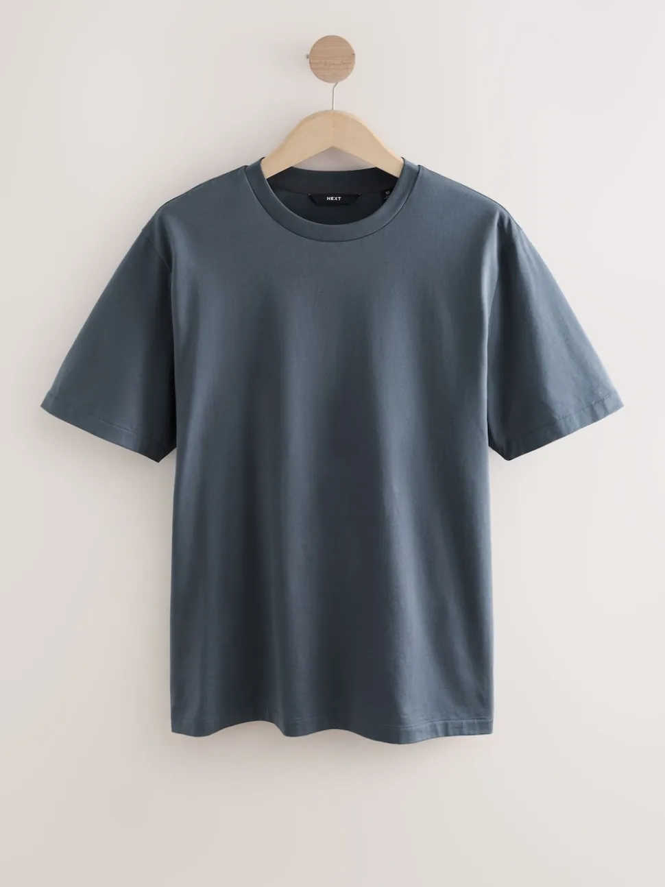 Slate Grey Regular Fit Signature SUPIMA® Cotton Crew Neck T-Shirt