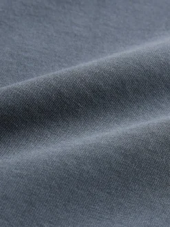 Slate Grey Regular Fit Signature SUPIMA® Cotton Crew Neck T-Shirt