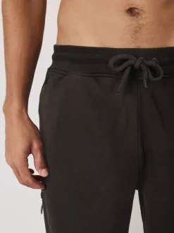 Slate Grey Relaxed Fit Garment Wash Utility Style Joggers