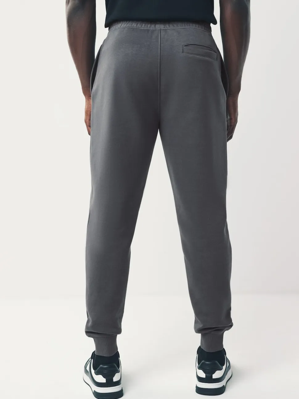 Slate Grey Slim Fit Slim Fit Brushback Heavyweight Joggers
