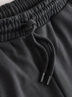 Slate Grey Straight Fit Brushback Heavyweight Joggers