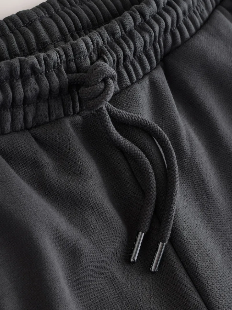 Slate Grey Straight Fit Brushback Heavyweight Joggers
