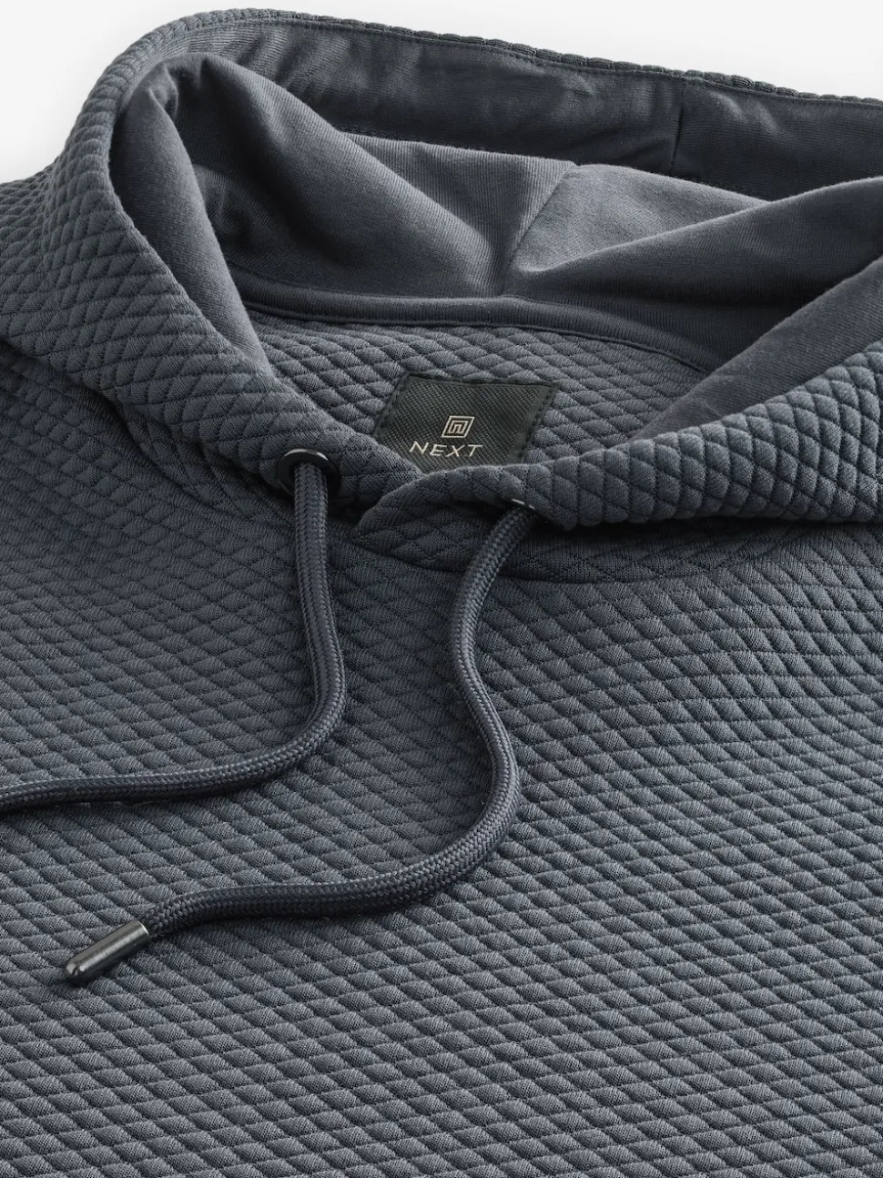 Slate Grey Textured Overhead Hoodie