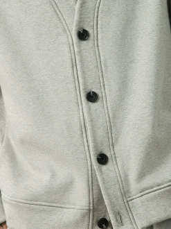 Slate Grey Velour Line Cardigan