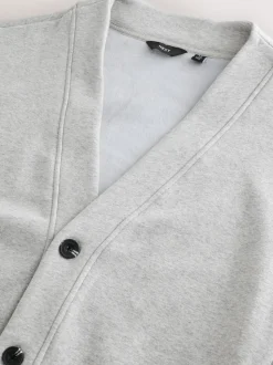 Slate Grey Velour Line Cardigan