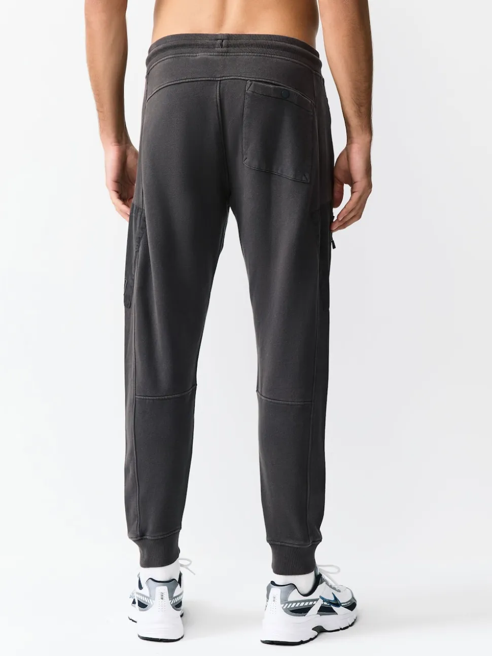 Slate Grey/Navy Blue Slim Fit Utility Brushback Heavyweight 2 Pack Cargo Joggers