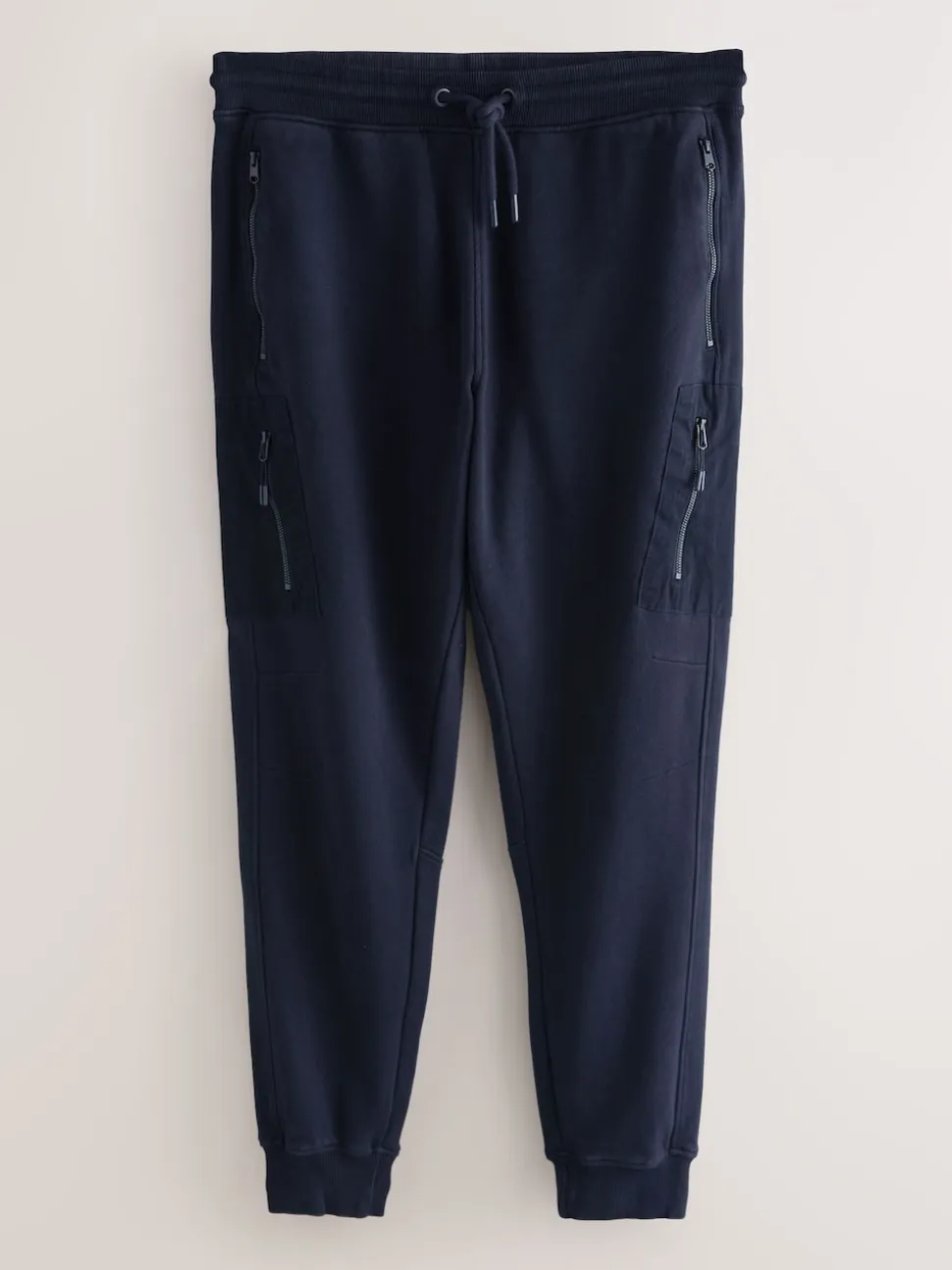 Slate Grey/Navy Blue Slim Fit Utility Brushback Heavyweight 2 Pack Cargo Joggers