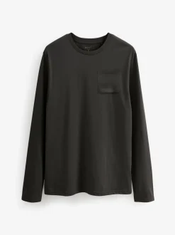 Slate Grey/Navy Long Sleeve Jersey Pyjamas Set