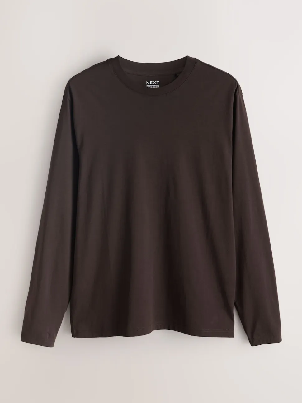 Slate/Green/Ecru/Orange/Brown Regular Fit Regular Fit Long Sleeve 100% Cotton T-Shirts 5 Pack