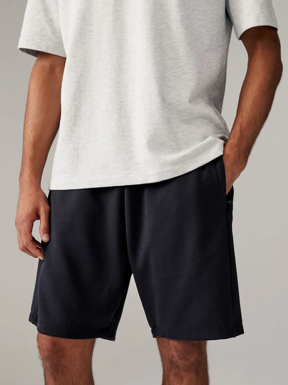 Slate/Navy Zip Pocket Jersey Shorts 2 Pack