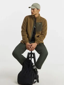 Snowdonia Khaki Full Zip Fleece