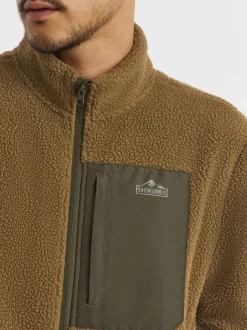 Snowdonia Khaki Full Zip Fleece