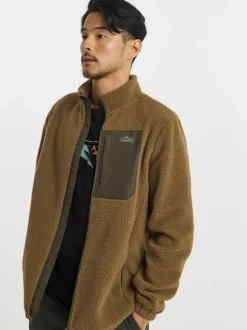 Snowdonia Khaki Full Zip Fleece
