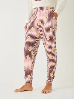 Society 8 Cream Matching Family Christmas Teddy Pyjamas Set