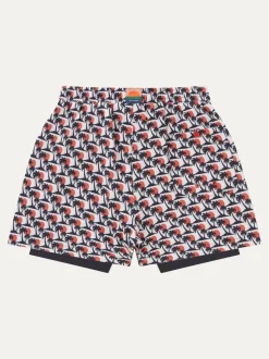 Southwood Quick Dry Fish Print Swim Shorts