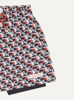 Southwood Quick Dry Fish Print Swim Shorts